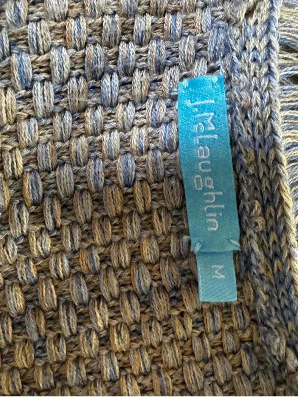 J. McLaughlin Woven Gray Knit Sweater - Picture 3 of 8
